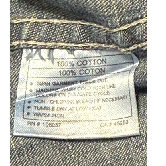 Women's Ariat Western-Style Denim Shirt w/Embroidered Design, Size L - Picture 7 of 7